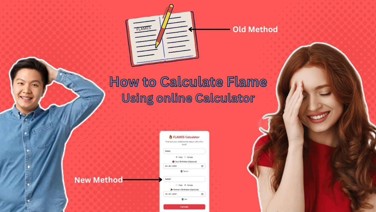 How to Calculate FLAMES 💖 Using an Online Calculator (Easy & Fast!)