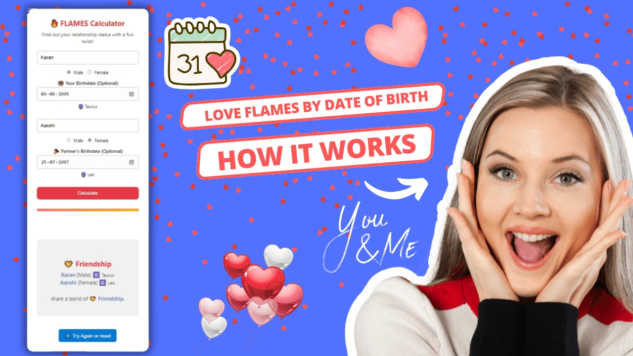 Love Flames by Date of Birth How It Works
